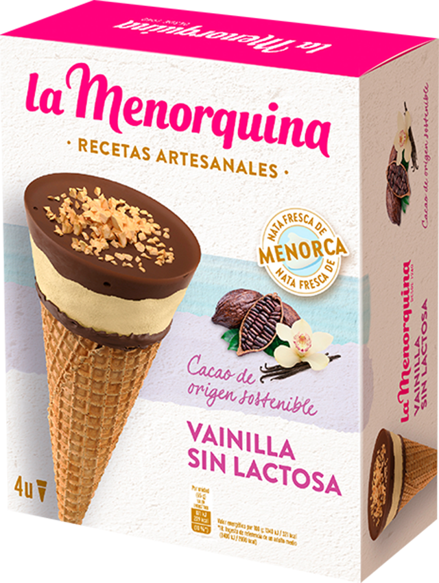 Productos Cucuruchos Vainilla Sin Lactosa