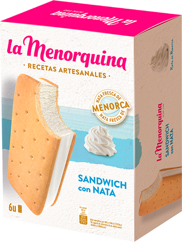 Productos Snacks Sandwich Nata