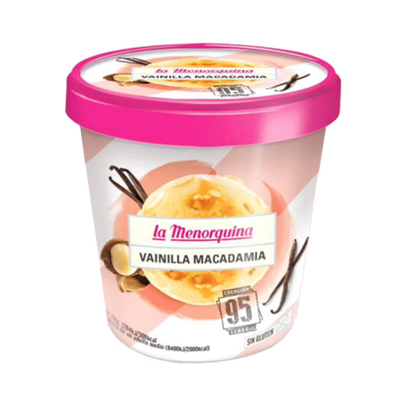 Tarrina de vainilla y macadamia